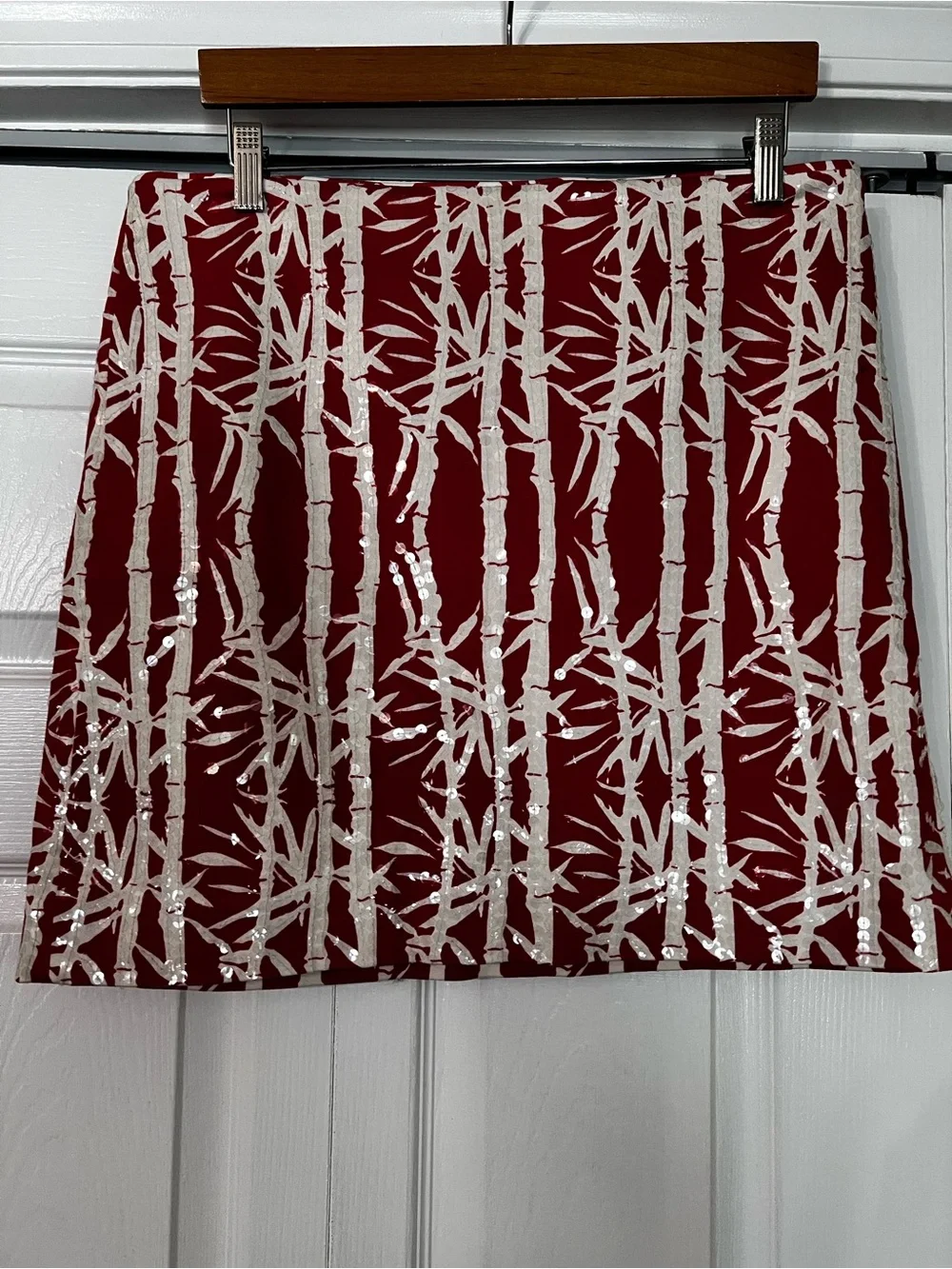 Michael Kors Sequin Bamboo Pattern Mini Skirt